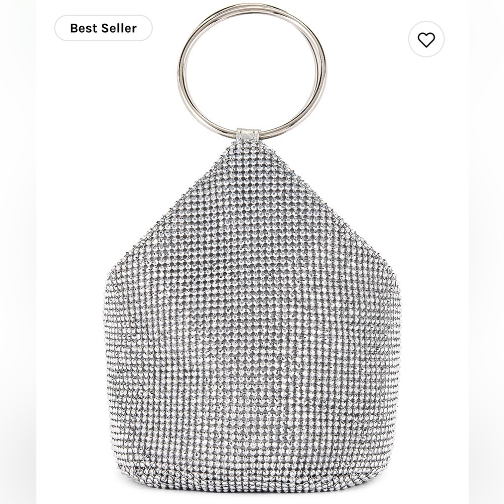 Olga Berg Crystal Mesh Bag